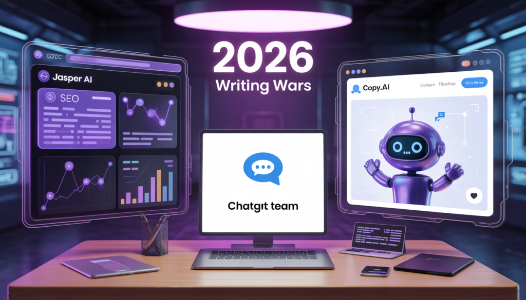 Jasper AI vs Copy.ai vs ChatGPT Team comparison 2026