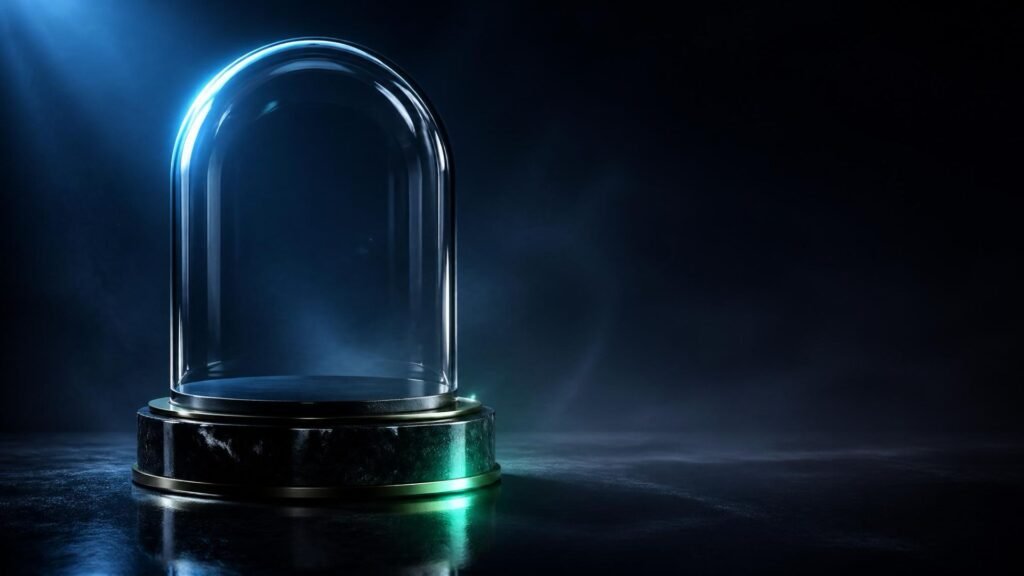 Glowing light bulb under a glass dome on a dark surface, symbolizing a contained or restricted insight. Cover image for Future Stack Reviews' investigation into Runable AI's $2 million ARR claim, channel @mention failures, and onboarding privacy gaps in April 2026.